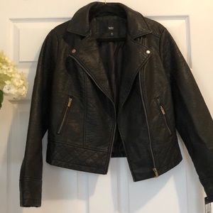 Black leather jacket